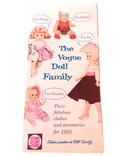 Vintage Vogue Doll Family 1958 24pg Catalog Booklet, Clothes  Accessories