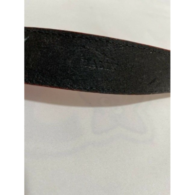 Bally Red W Gold B Buckle Leather Belt | eBay