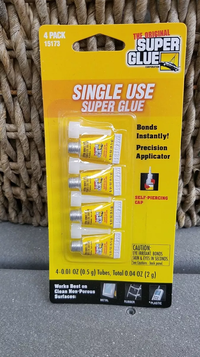 SINGLE USE SUPER GLUE - The Original - 4 PACK