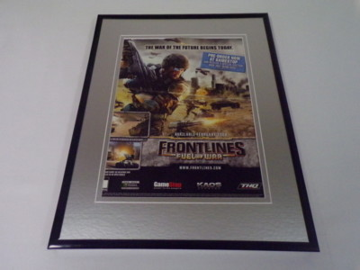 #ad Frontlines Fuel of War 2008 Framed 11x14 ORIGINAL Vintage Advertisement $34.99