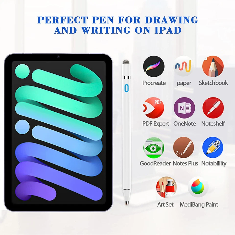 Stylus Pen Pencil For Apple iPad Pro/iPad 9th/8th/7th/6th Gen, Air 4/3,mini 6/5 - Image 3 of 4