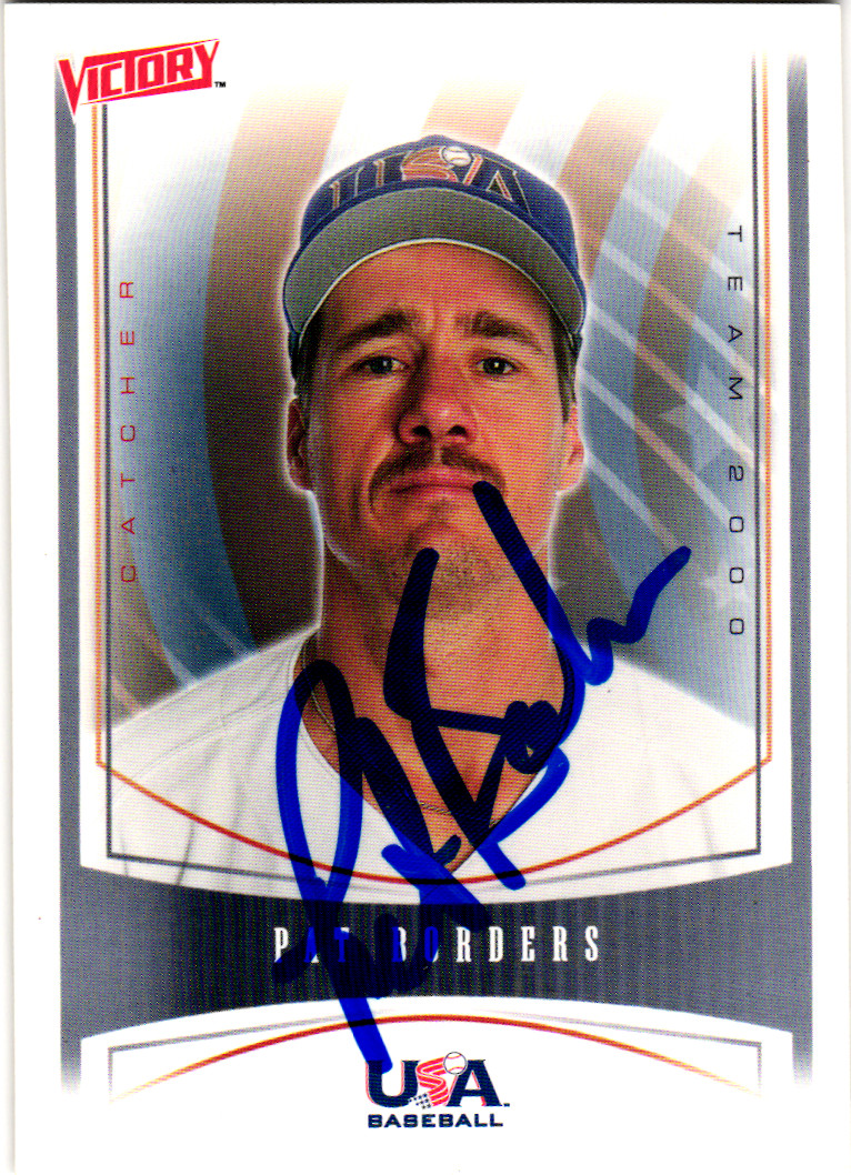 2000 Upper Deck Victory Team USA #445 Signed Pat Borders