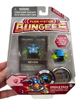 BUNGEES Flick To Stick To Score TEGUMINIS BEVOR 21/96 Series 1 New