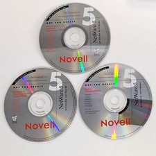 NOVELL Netware 5 CDs Client Software / Operating System Demo / Online Documents