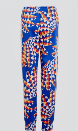 Girls Youth Sportswear Size Med Adidas Farm Rio Pants Bold Blue/Chalk White NWT - Picture 4 of 7
