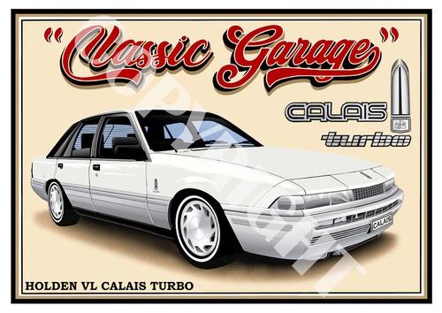 HOLDEN VL CALAIS TURBO QUALITY A4 ART PRINT (11 CAR COLOURS) - Picture 12 of 22