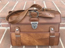 Large MARSAND Brown CAMERA BAG CASE With Shoulder Strap