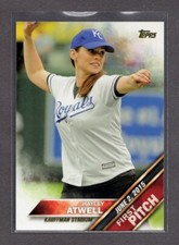 2016 Topps Series 2 Hayley Atwell #FP-14 First Pitch Insert Kauffman Stadium