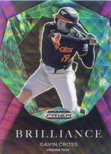 2022 PANINI DRAFT PICKS PRIZM Purple wave Brilliance Gavin Cross - Virginia Tech