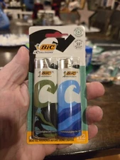 BIC Ecolutions 2 Pk Pocket Lighter, Ecofriendly Candle Lighters, NIB
