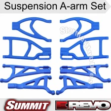 RPM BLUE Front & Rear Upper Lower Suspension Arms Traxxas 86086-4 E-Revo 2.0 VXL