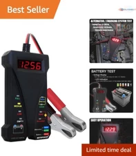 Digital Car Battery Tester Voltmeter 12V LCD Display LED Indication Easy Use