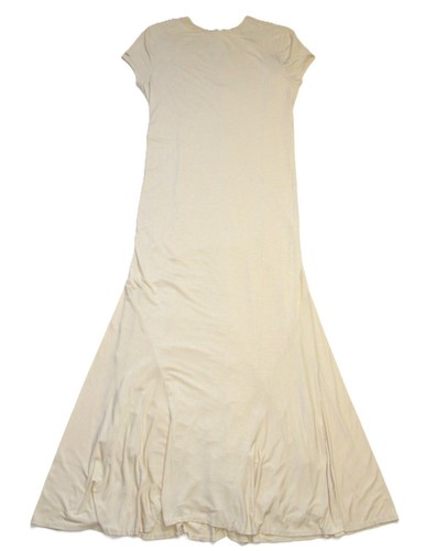 NWT Ralph Lauren Blue Label Short Sleeve Maxi in Cream Stretch Jersey Dress S - Picture 2 of 7
