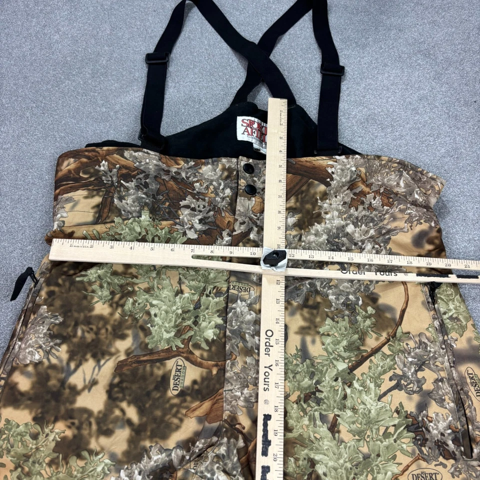 RealTree Dungarees Adult X Large 40x32 Brown Bib Hunting Lined USA Overalls Men - Image 4 of 4