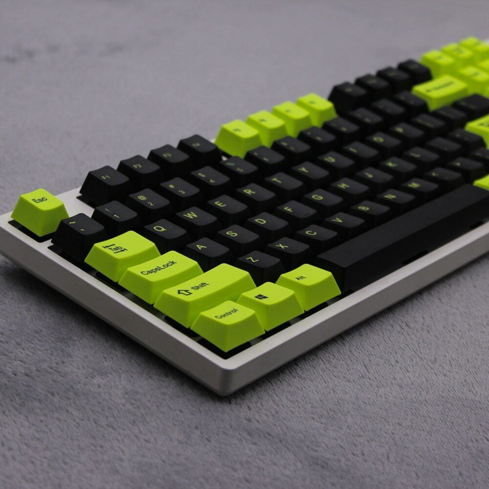 Set Keycaps PBT Profilo Cherry Per Tastiera Meccanica – Colori Tossici, Sub Dye, Stile PC Master Race