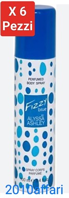 Fizzy Blue By Alyssa Ashley Parfüm Body Spray 100 ml 6er Pack