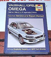 MANUALE HAYNES PER VAUXHALL/OPEL OMEGA. 1994 TO 1999  - Foto 1 di 1