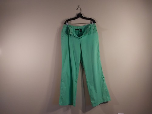 Pantalon D'été Vert Femme Taille 14 Ashley Stewart - Coupe Loose - Neuf Avec étiquettes