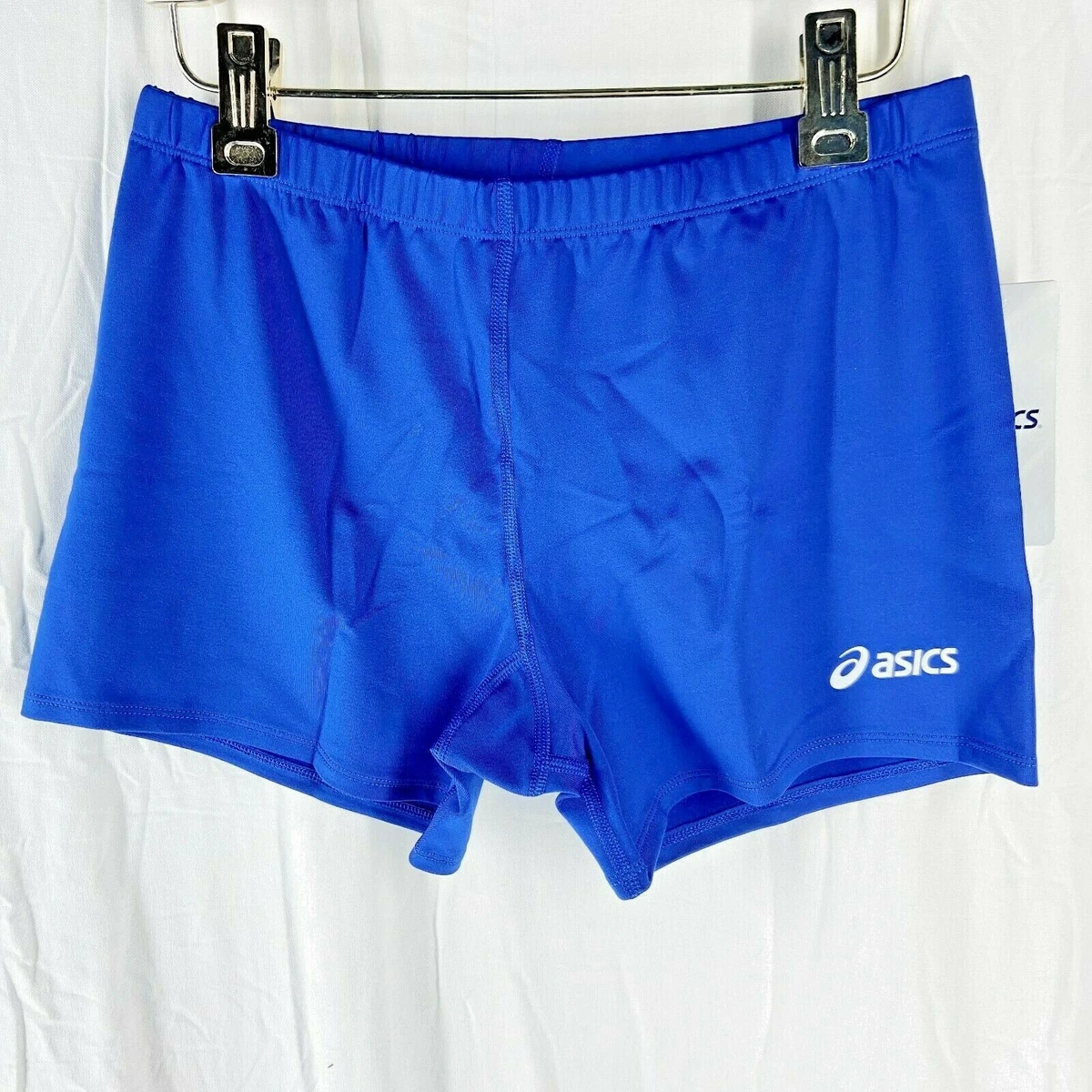 Asics Womens 4 Court Volleyball Spandex Blue Shorts Size S, M, L, XL, 2XL