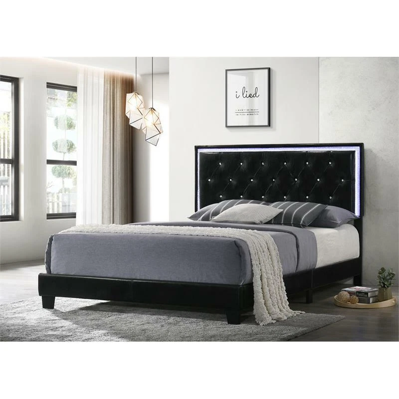 Light up online bed frame full