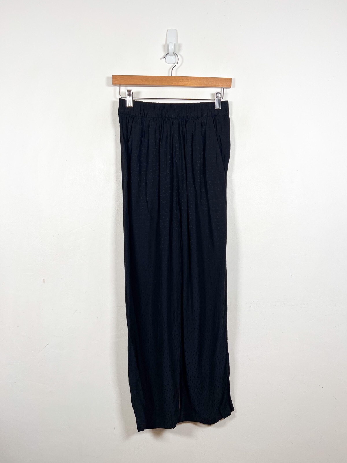 ALTRA Pantalone Other Stories EU 36 UK 8 nero a pois elastico in vita joggers gamba larga