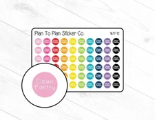 1617-12~~Clean Pantry Dots Planner Stickers.