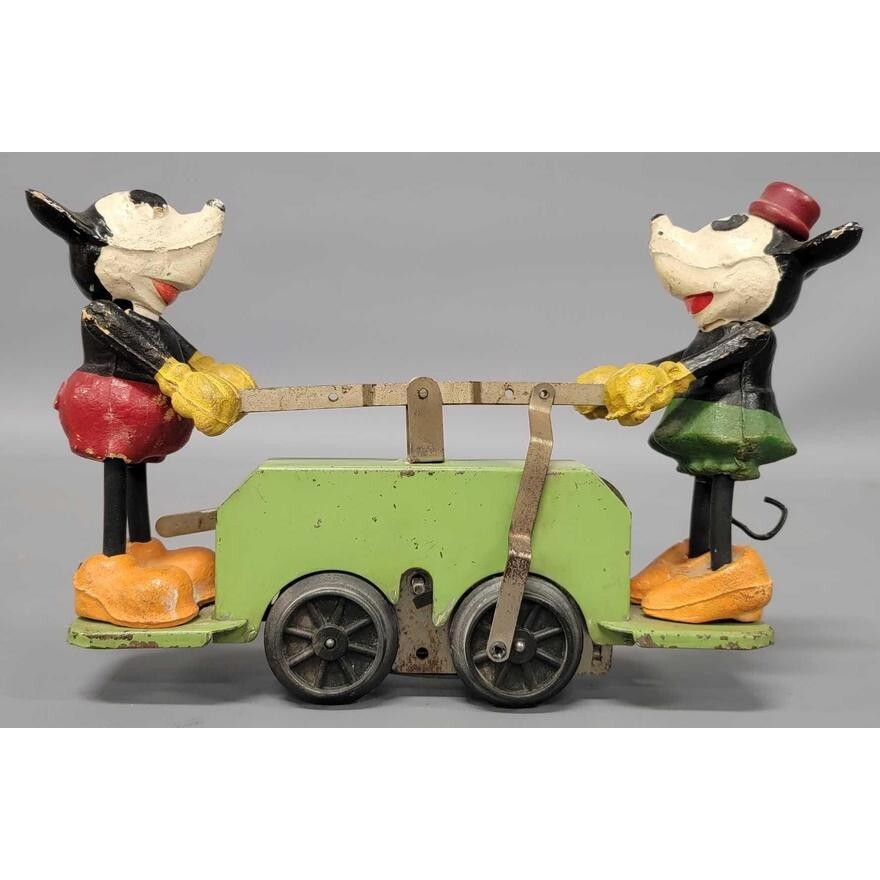 LIONEL 1100 GREEN BASE MICKEY MOUSE HANDCAR | eBay