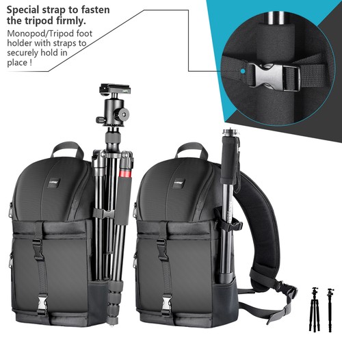 Neewer 9"x5.5"x16" Polyester Sling Camera Storage Backpack for Lens&Accessories - Picture 6 of 7