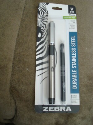 ZEBRA DURABLE STAINLESS STEEL FOUNTAIN PEN