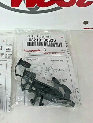 Genuine Toyota Lexus Scion Floor Mat Hooks Retention Hold Down