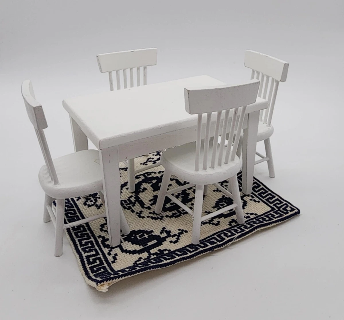 Tnfeeon Casa De Muñecas: Cocina Moderna En Miniatura A Escala 1:12, Con Muebles De Madera Y Acabados En Blanco Y Negro