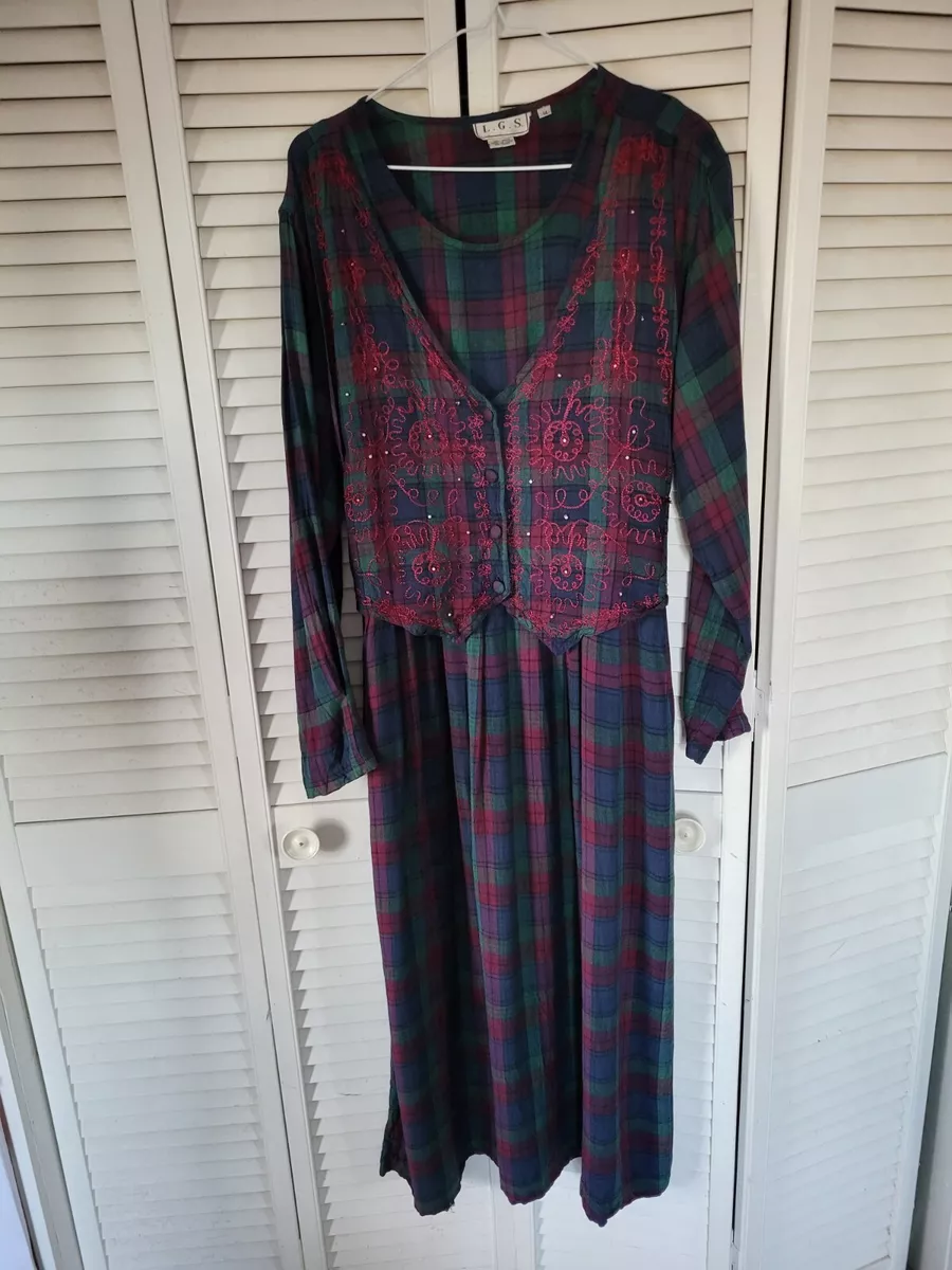 Tartan dress size 14 cheap