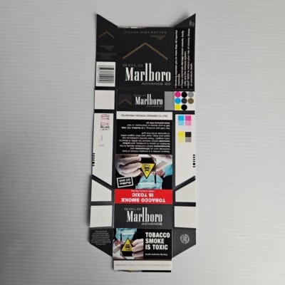 Cigarette Packet Empty Flat Pack NOS Unfolded Marlboro Lot of 3