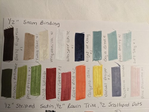 Stampin Up Seam Binding Ribbon 1/2" (one half inch),10 yard, new - Picture 2 of 7