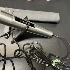 Vintage Sears Dynamic Microphone Metal Silver +stand +carrying Case