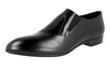 PRADA Leather Slip On Dress Shoes Loafer - 2OG037 - Black NEW -  US 11 EU 44