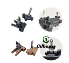 Metal Flip-Up Front Rear Sight c Rail Machine Aiming Folding Sight Accessory
