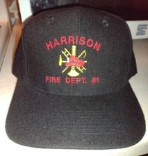 Harrison Fire Department Black Hat     w/o tags. 