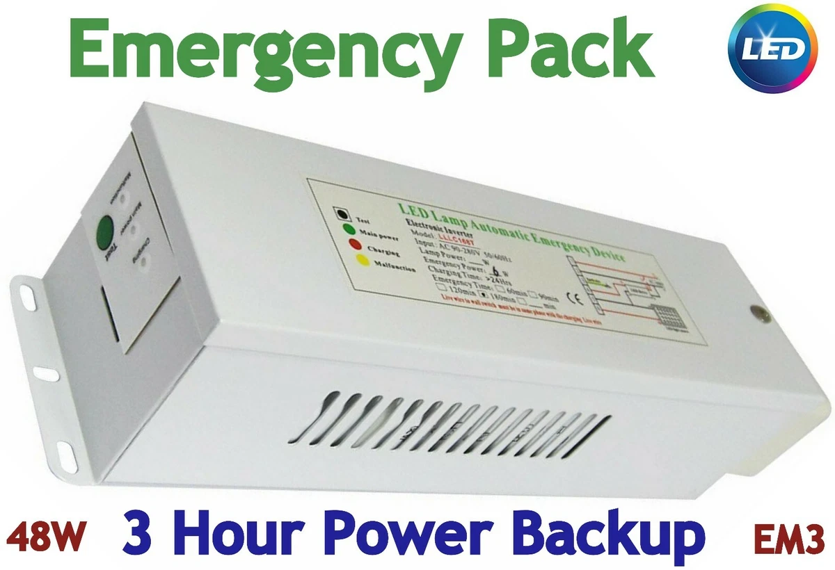 LED 600 x 600 Panel Light Emergency Battery Pack Kit 3 Hour EM3