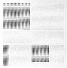 David Kasprzak 18x24" Typeface Minimal Modern Type Art Typography Font Mondrian