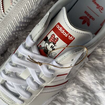 NWT adidas Samba Vegan Disney Minnie Mouse White Mickey