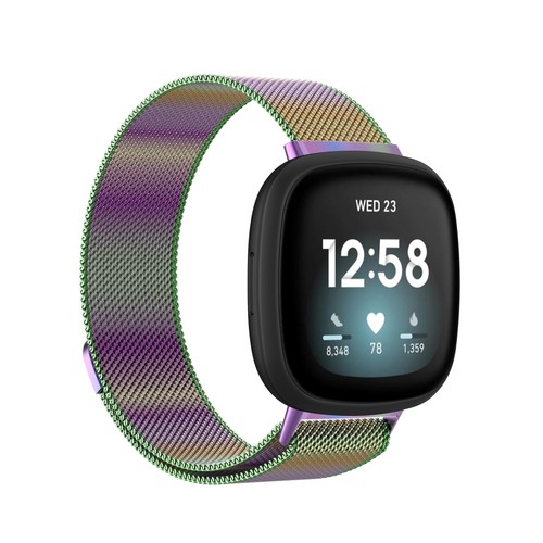 For Fitbit Versa 4/Sense 2 Metal Milanese Band Magnetic Mesh Loop Watch Strap - Picture 16 of 19