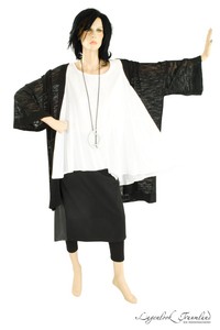 46 52 50 42 Lang 44 Shirt Gr Weiß Mat 54 Lagenlook kurz 48 Fashion AqFwS6