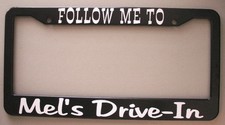 Mels Drive In License Plate Frame American Graffiti 51 Merc 32 Ford 55 Chevy Mels Drive In License Plate Frame American Graffiti 51 Merc 32 Ford 55 Chevy