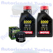 Kit Tagliando Olio Motul 5000 10W40 Per Piaggio 400 Beverly Tourer�2008>2009
