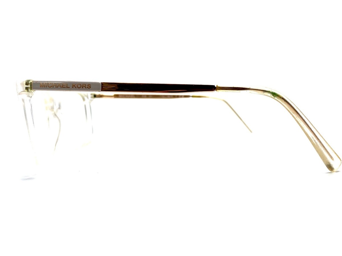 Michael Kors Clear Cat Eye Glasses Gold Temples MK3998 Viviana II