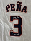 Jeremy Pena "2022 WS MVP" Signed/Autographed Houston Astros Nike Jersey MLB COA