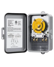 Outdoor 240V Timer Switch 40A Mechanical 24 Hour for Pool Pump Water Heater