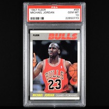 1987-1988 Fleer Basketball 🔥 MICHAEL JORDAN #59 🔥 PSA 10 - GEM MINT