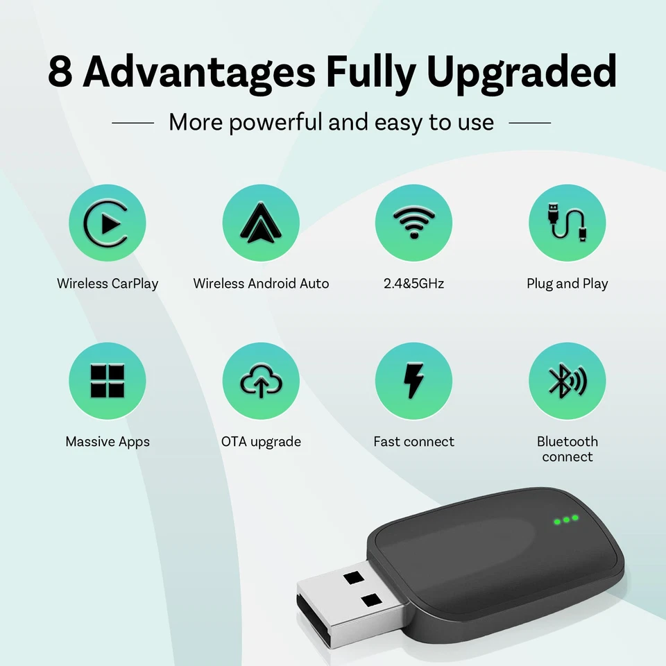 Ottocast Original carplay wired to wireless Android auto dual channel U disk - Image 3 of 4